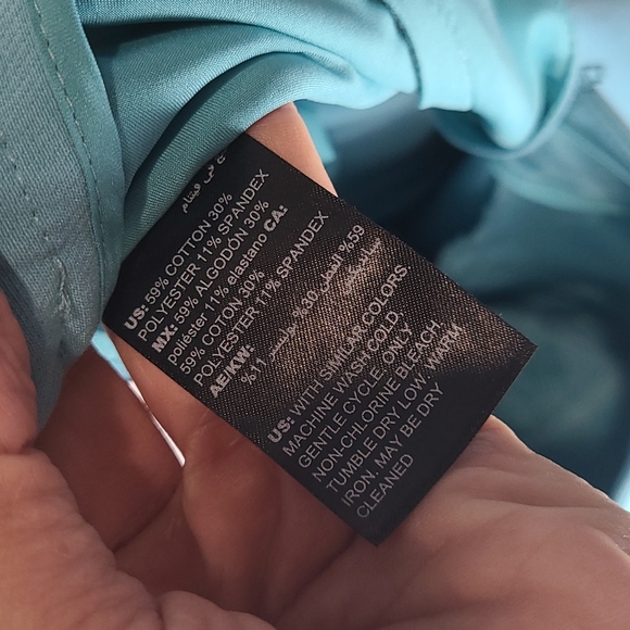 NWT WHBM blue slim ankle pant size 00L - Picture 12 of 12